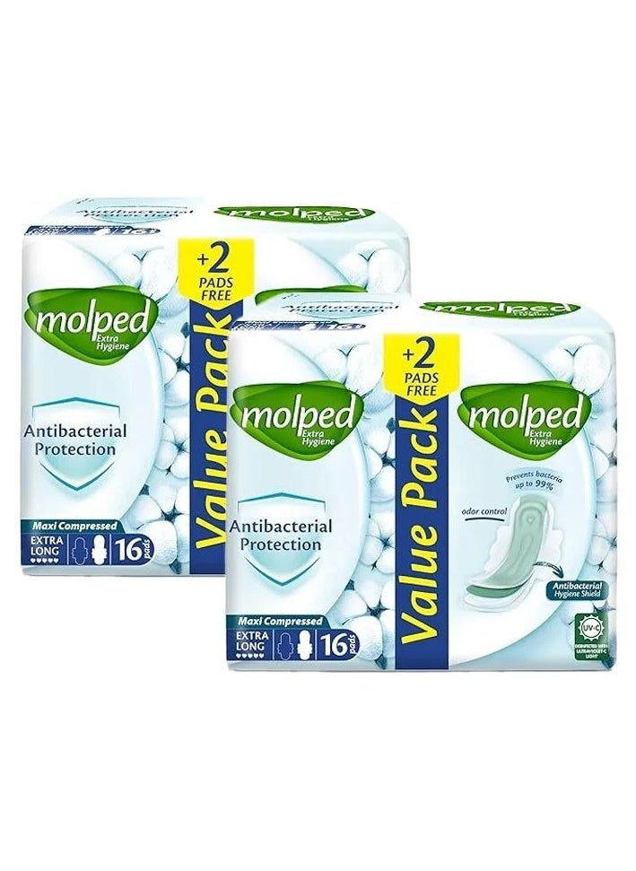MOLPED pads Extra Hygiene XL 16+2 free X2