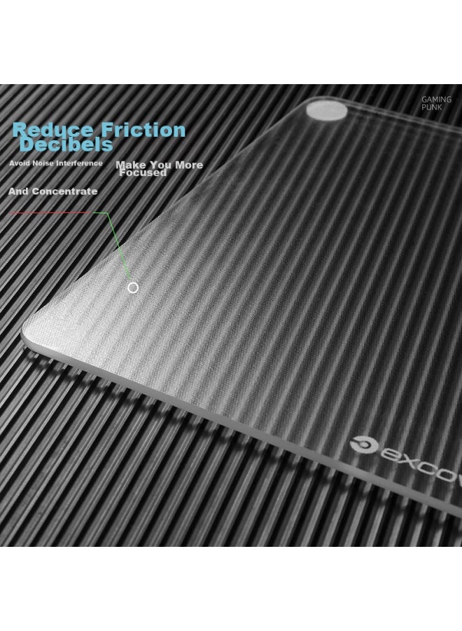 Exco Large Photovoltaic Glass Transparent Mouse Pad 45*40cm For Gaming, Office, And Computer Accessories, Portable Self-notebook Smooth Hard Surface 0177 - Image 4