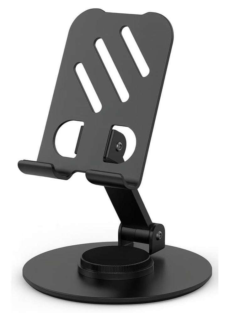 حامل موبايل ومكتب معدني قابل للطي 360 درجة للموبايل والتابلت مقاس 4–13 بوصة – موديل ZM-0116 - Image 1