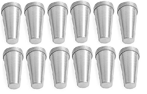Rinkle Trendz Aluminium Kulfi Mould Set Ice Cream Kulfi Maker- 12 Pieces (Without Stand) - Image 1