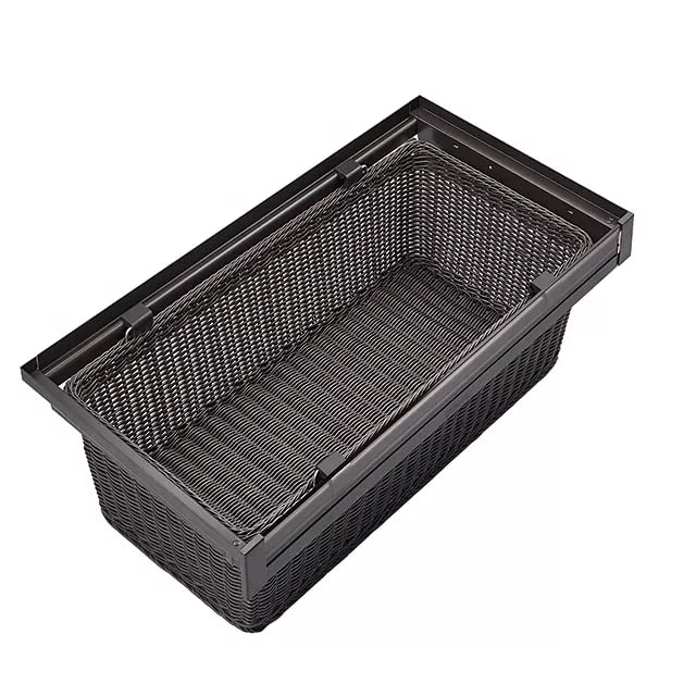 rigwell lifetime rigwell lifetime Modular Wardrobe Pull Out Ratten Basket for Modular Wardrobe Storage Mocha Finish RATTEN Basket 900 MM  - Image 1