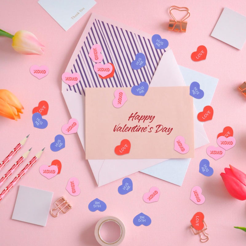 FOIMAS 210pcs Valentine's Day Erasers Conversation Heart Mini Erasers Bulk Novelty Pencil Eraser for Valentine's Day Party Gift Filling Classroom School Rewards - Image 4
