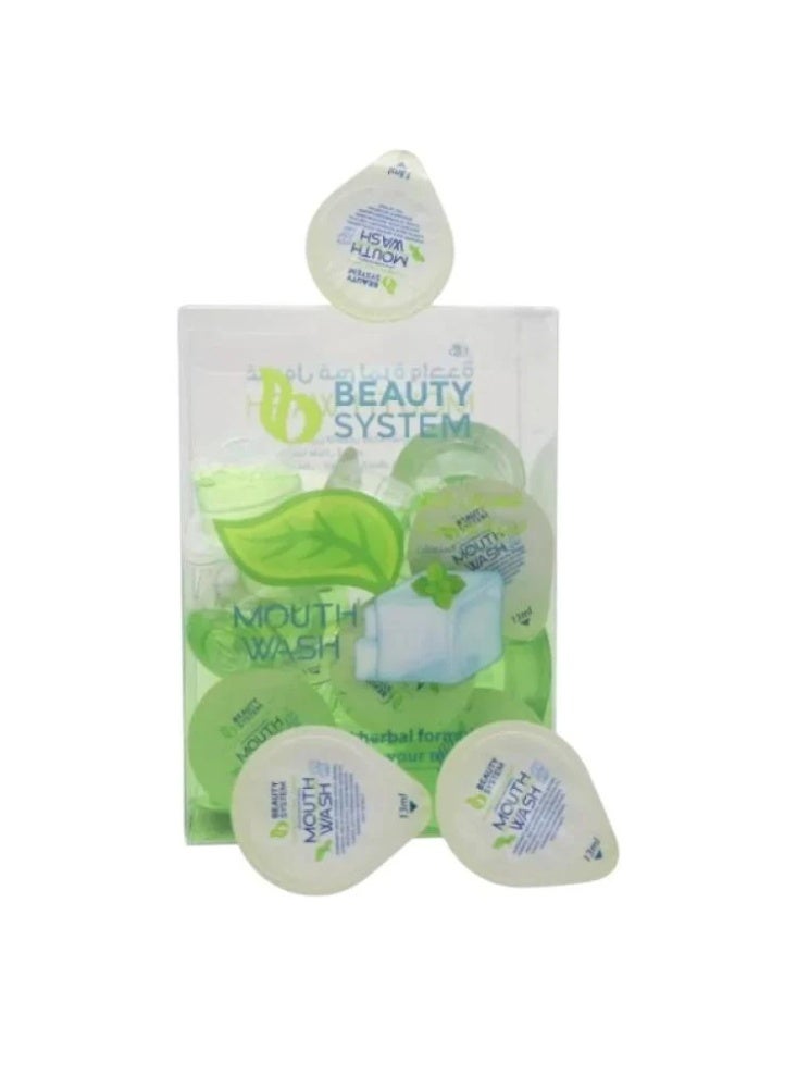 بيوتي سستم غسول الفم كبسولات منعشه بنكهه النعناع من بيوتي سيستم  - 13 مل × 12 - Image 3