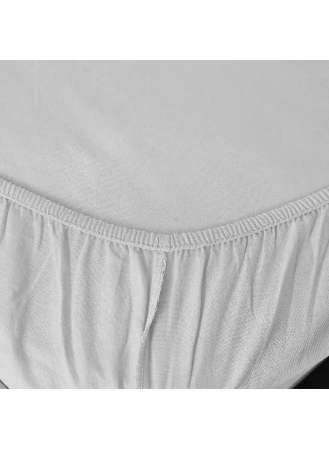 Home Box Ballina Solid Cotton Queen Fitted Sheet 200 x 33 x 150 cm