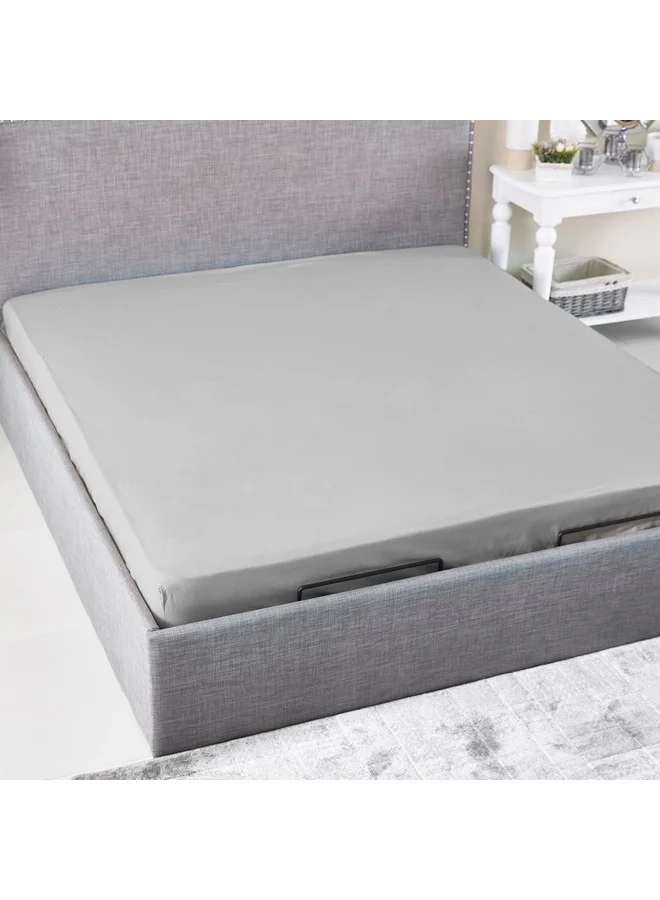 Home Box Ballina Solid Cotton Queen Fitted Sheet 200 x 33 x 150 cm