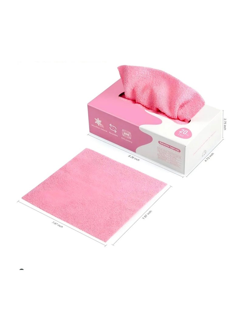 Box of 20 Reusable Microfiber Cleaning Cloths - Image 4