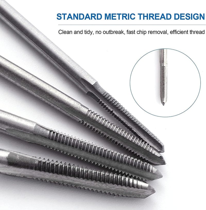 اتول مارت Utoolmart Machine Tap 10-24UNC High Speed Steel Flute Thread Cutter Machine Screw U.S. System Tap 1 pcs - Image 3