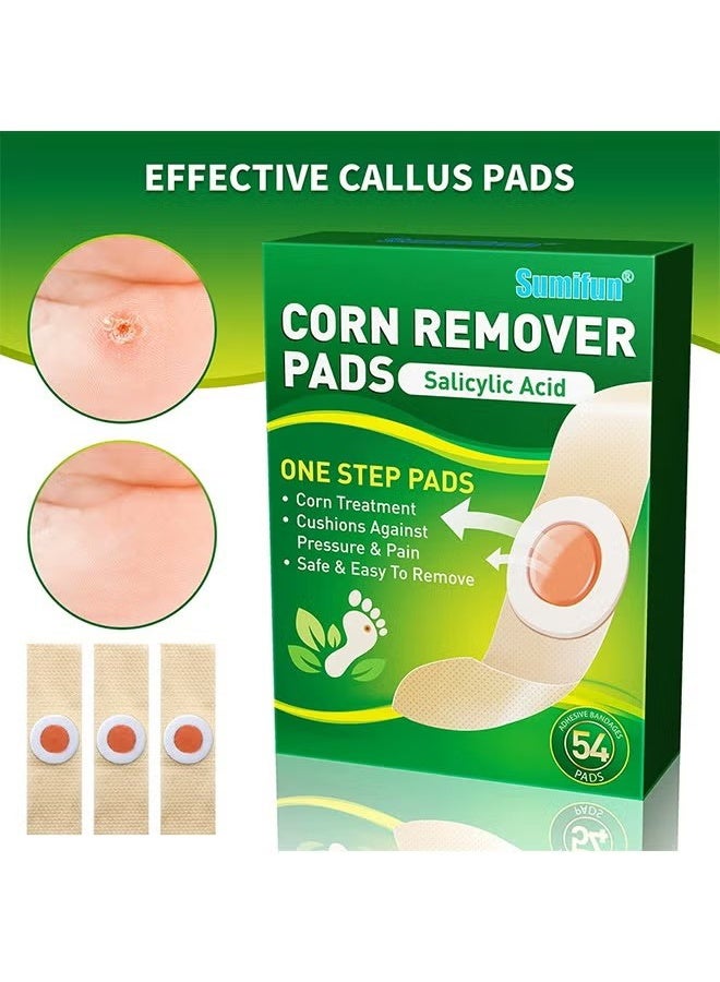 Sumifun 54 Pcs Corn Remover Pads, Foot Care Treatment for Corns & Calluses, Foot Corn Removal Plaster, Relief Pain From Calluses, Corns, Blisters, Heel Rubbing  - Image 4