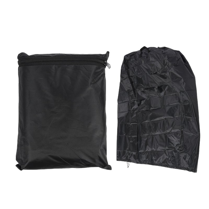 Wood Chipper Shredder Cover Silver Coated Oxford Cloth Dust Proof Rain Proof Leaf Mulcher Cover for Outdoor - Image 1