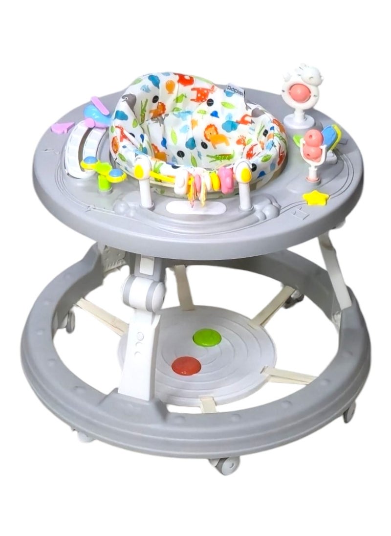 BABYCARA Baby Walker 5 in 1 Adjustable Heights 360 Rotate Seat Kids Learning Toys Early Educational  - Image 1