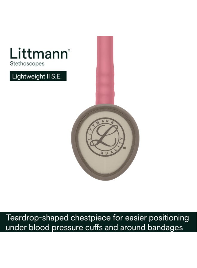 3M Littmann Lightweight II S.E. Stethoscope, 2456, Pearl Pink Tube, 28 inch - Image 5