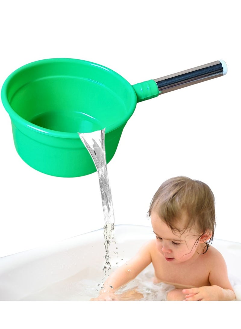 ARTC Water Spoon And Water Ladle Bath Dipper Spoon For Bathroom And Hair Washing And Water Scoop Cup For Kitchen And Rice Washing Green - Image 1