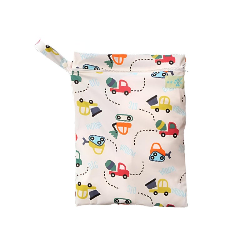 Generic Cloth Diaper Bag - Reusable Multipurpose Wet Bag with Zipper Closure, Perfect Washable Organizer Bag for Travel with Toddler Diapers and Accessories - Image 1