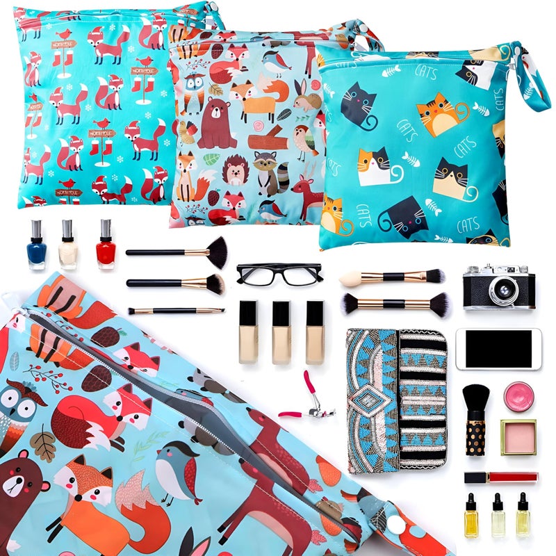 Generic Cloth Diaper Bag - Reusable Multipurpose Wet Bag with Zipper Closure, Perfect Washable Organizer Bag for Travel with Toddler Diapers and Accessories - Image 4