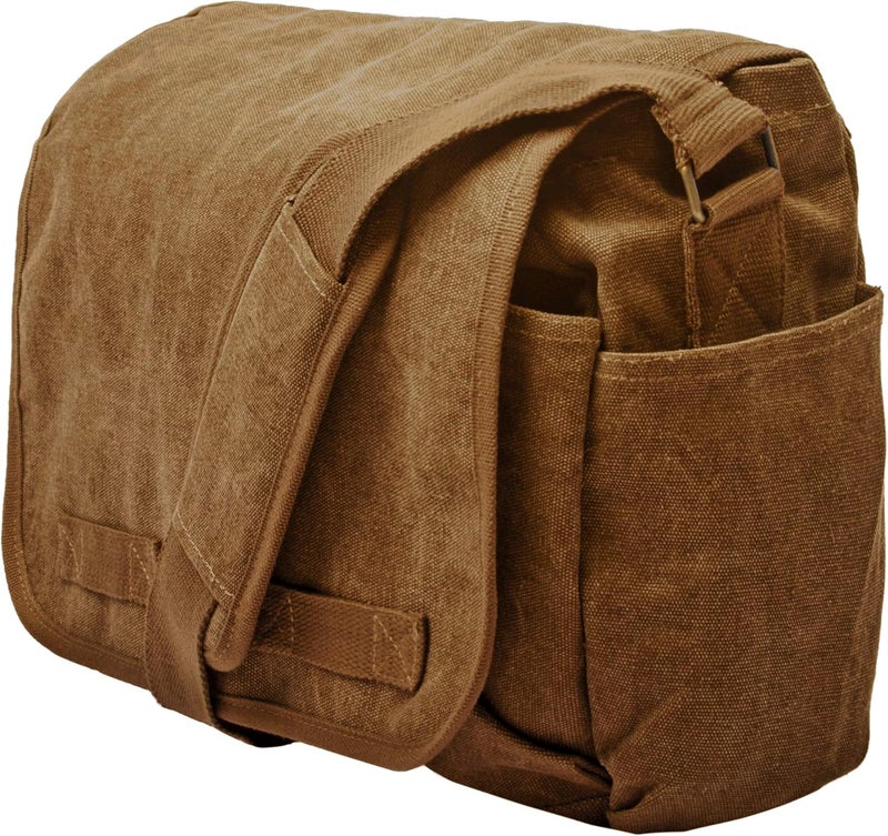 Sweetbriar Classic Vintage Messenger Bag - Original Heavyweight Cotton Canvas Shoulder Bag with Upgraded Features - Image 2