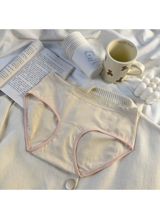 7a Antibacterial Lengthened Crotch ~ Class A Widened Lengthened Bottom Cotton Crotch Underwear Ladies Comfortable Cotton Girls' Underwear