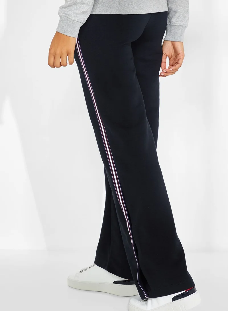 TOMMY HILFIGER Side Striped Flared Sweatpants