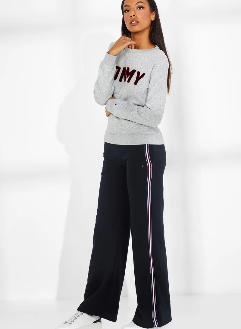 TOMMY HILFIGER Side Striped Flared Sweatpants