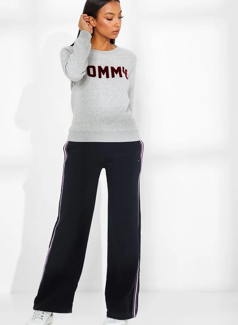 TOMMY HILFIGER Side Striped Flared Sweatpants