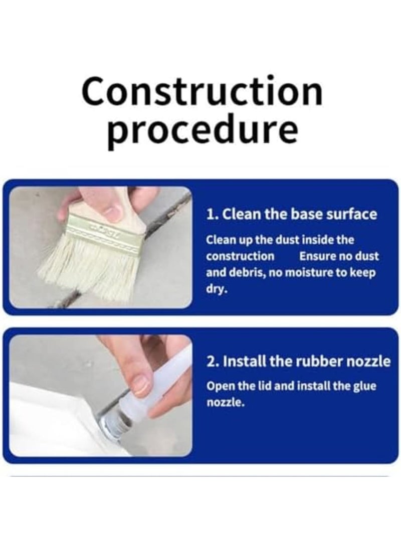 500ml Caulking Glue for Concrete – Magic Crack Filler Waterproof Repair Sealant, Quick-Drying Concrete Glue for Slab Cracks, Ideal for Outdoor Repair - Image 5