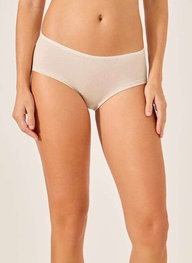 Styli Pack of 5 - Solid Elastic Waist Short Briefs