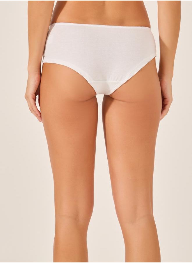 Styli Pack of 5 - Solid Elastic Waist Short Briefs  - Image 5