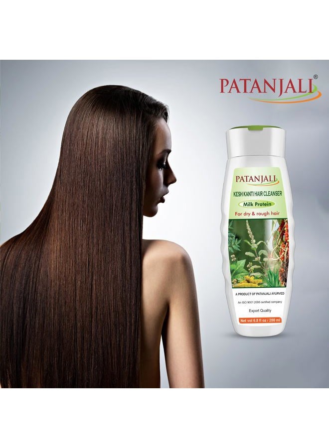 PATANJALI Kesh Kanti Milk Protein Hair Cleanser Shampoo, 200ml / 6.8 fl oz - (Pack of 2) - Image 4
