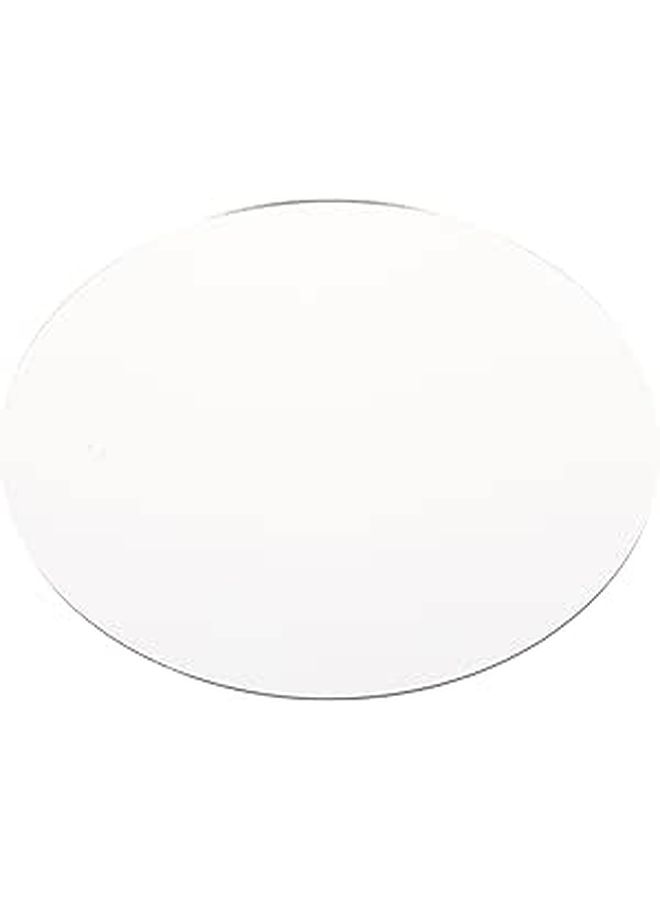 مرآة مكياج أكريليك مستديرة مقاس 20 سم، مرآة زخرفية للحائط لغرفة النوم والحمام - Image 1