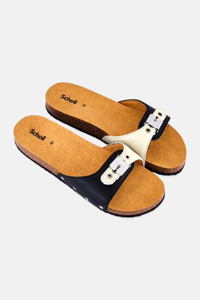 Scholl Women Pescura Flat Cork Slip On Sandals, Multicolor - Image 2