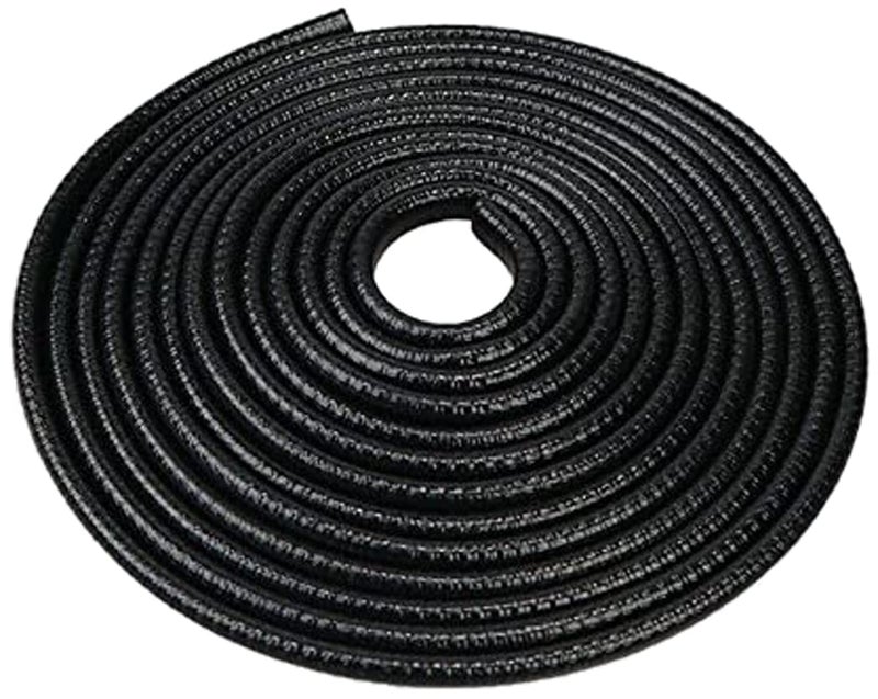 PRIKNIK Car U Shape Edge Trim Rubber Strip Seal Protector Car Door Edge Guards (16 ft/5 m) UniV-ersal for car (Black, 16 ft) - Image 1