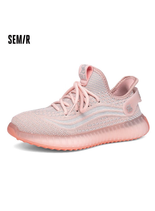 Semir Women's Coconut Shoes, Spring And Summer Lightweight Breathable Mesh Shoes, Casual Travel Shoes For Women Szy241115, Pink, Size 39 - Image 1