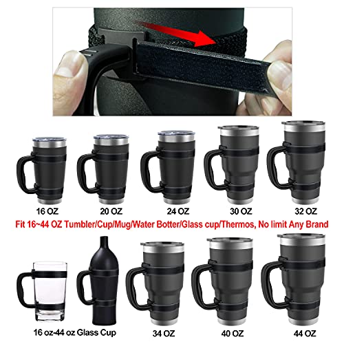 NaOHshp 20 Oz 30 Oz 40 Oz Tumbler Handle Adjustable Fit for YETI, RTIC, Ozark Trail, Travel Mug Cup, SIC, Rambler, and All Brands Tumbler Cup - Image 3