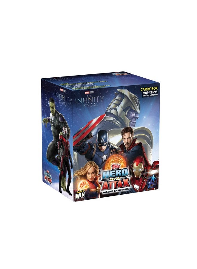 Topps - Topps Marvel Hero Attax 2021 TCG Collection (Carry Box) I Themed Playing Cards I Marvel Trading Cards | Marvel Cards | Marvel Playing Cards | Avengers Playing Cards | Avengers Cards - Image 1
