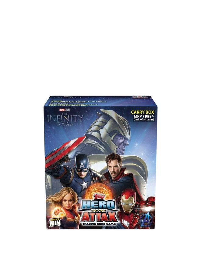 Topps - Topps Marvel Hero Attax 2021 TCG Collection (Carry Box) I Themed Playing Cards I Marvel Trading Cards | Marvel Cards | Marvel Playing Cards | Avengers Playing Cards | Avengers Cards - Image 1