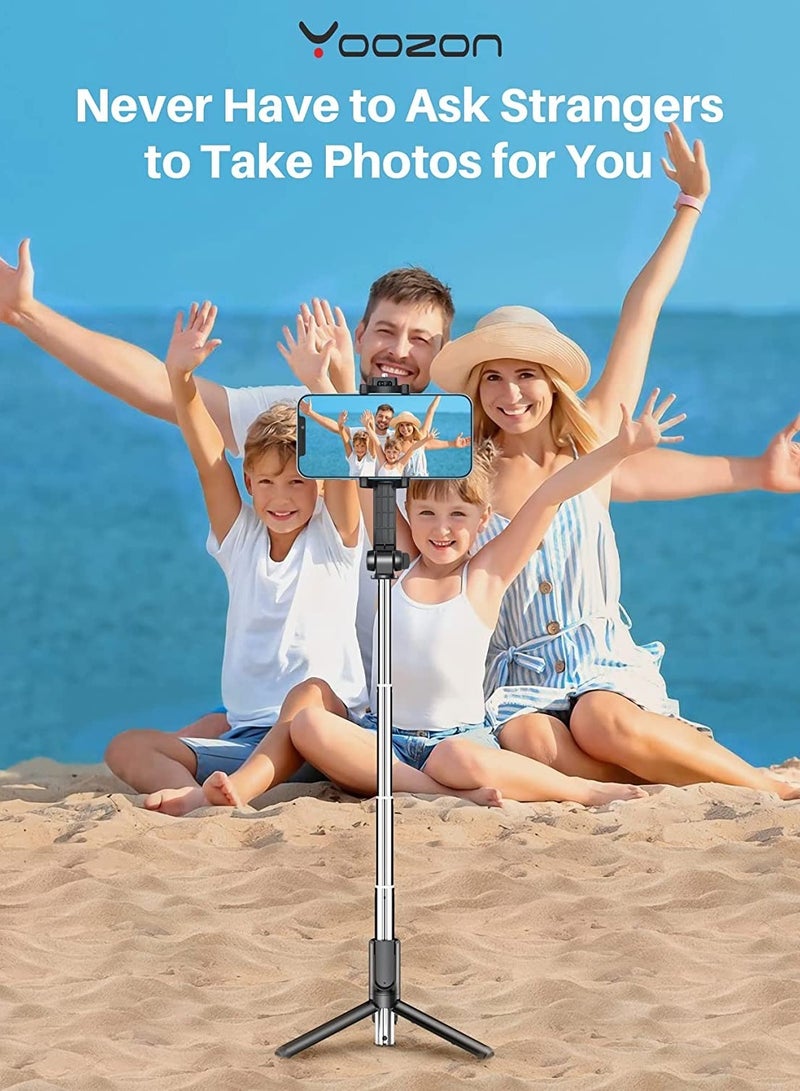 Selfie Stick Tripod Bluetooth, Extendable Phone Tripod Selfie Stick with Wireless Remote Shutter for iPhone Xs MAX/XR/XS/X/8/8P/7/7P/6s/6, Galaxy S9/S8/S7/S6 - Image 5