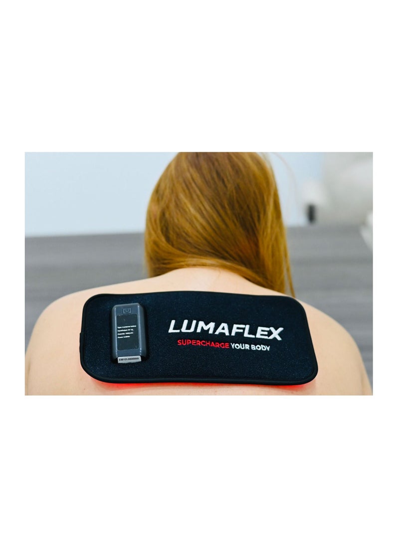 LUMAFLEX - Lumaflex Red Light Therapy Pad for Body Pain Relief 60 LED diodes with IR Wearable Wrap Deep Therapy Belt with Timer and auto shutter Function at 20 min Relief Back Shoulder Pain - Image 1