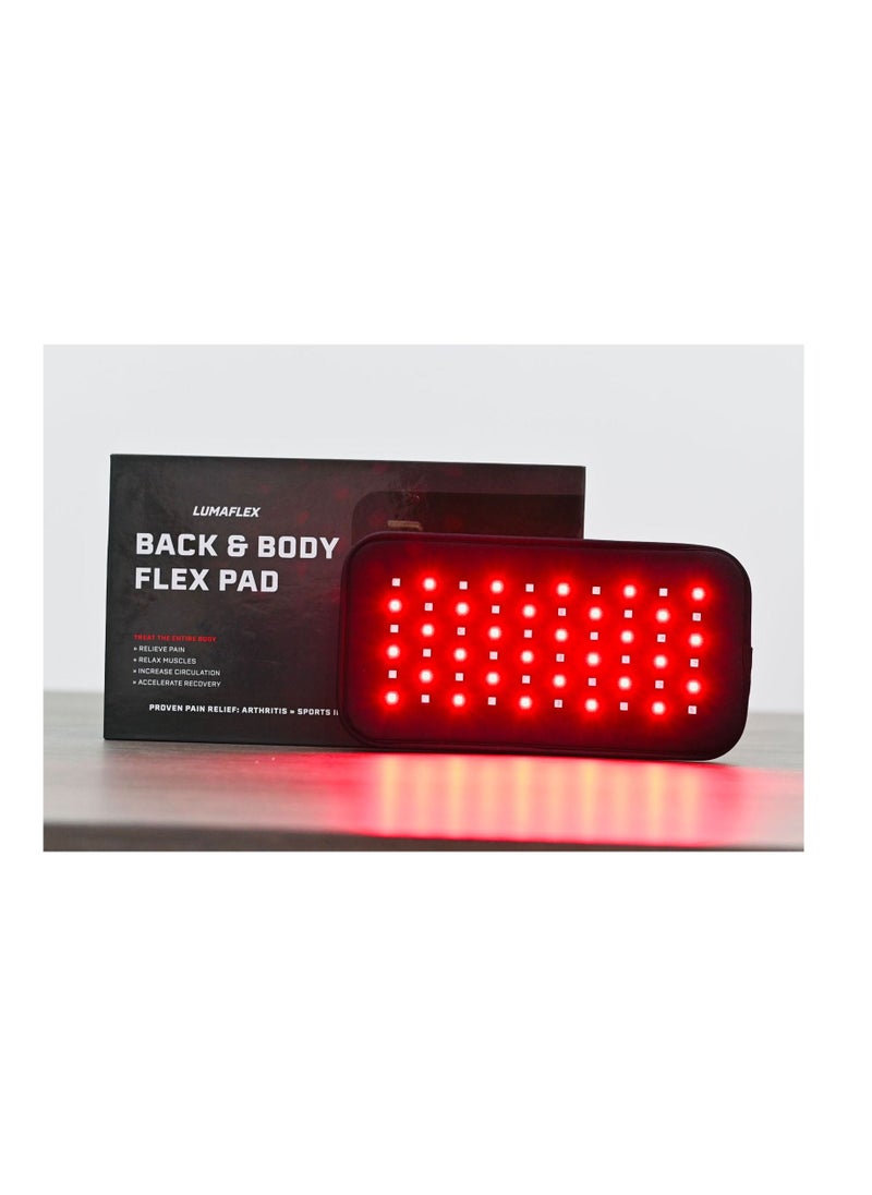 LUMAFLEX - Lumaflex Red Light Therapy Pad for Body Pain Relief 60 LED diodes with IR Wearable Wrap Deep Therapy Belt with Timer and auto shutter Function at 20 min Relief Back Shoulder Pain - Image 1