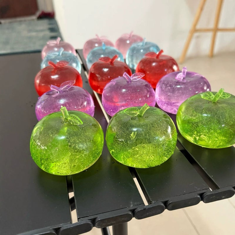 Apple Green Tea, Green Apple, Eggplant Shape Stress Relief Squeeze Toy - Slow Rebound Moldable Toy  Gift - Image 2