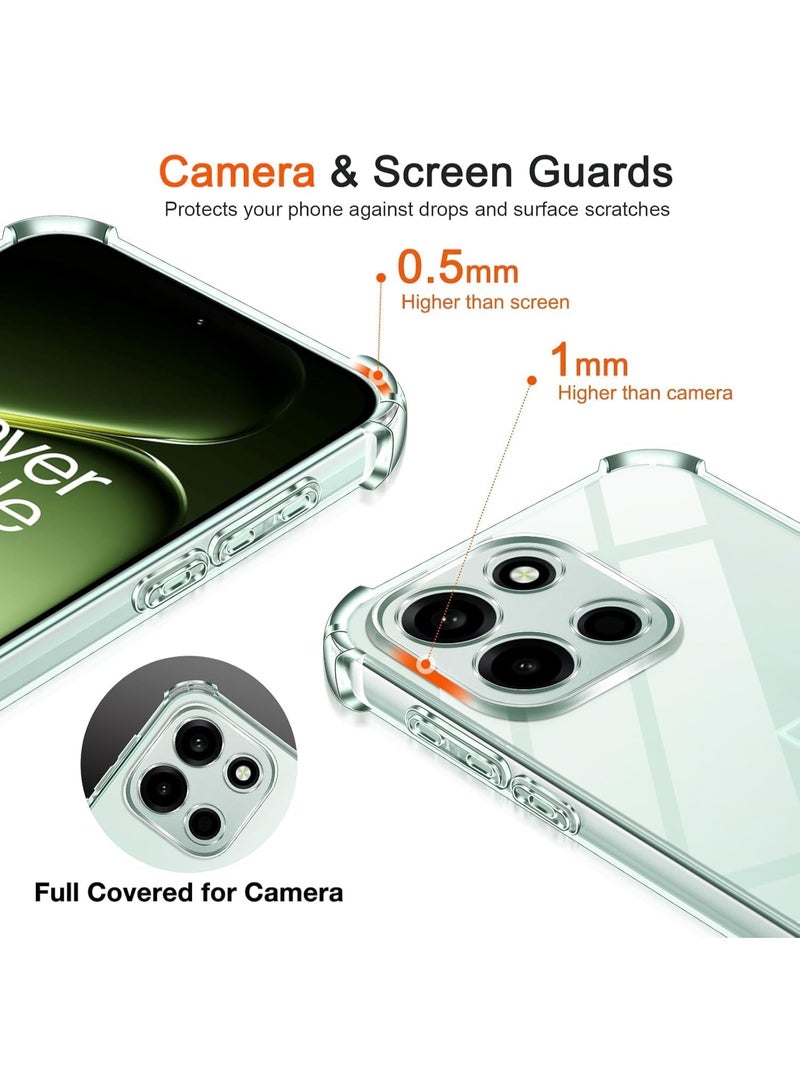 Case for OnePlus Nord 6, Ultra Slim Crystal Clear Anti-Scratch Bumper Cover Flexible Soft TPU Anti-Fall Reinforced Corner Shockproof Transparent Phone Case for OnePlus Nord 6 - Image 5