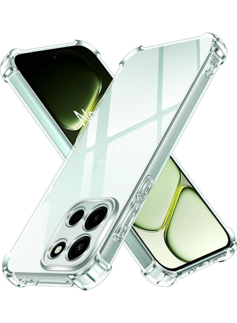 Case for OnePlus Nord 6, Ultra Slim Crystal Clear Anti-Scratch Bumper Cover Flexible Soft TPU Anti-Fall Reinforced Corner Shockproof Transparent Phone Case for OnePlus Nord 6 - Image 1