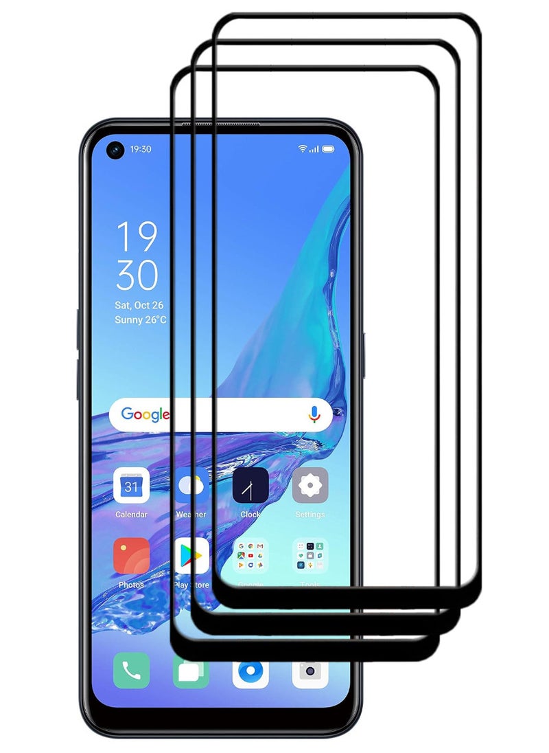 ACLIX 3 Pieces Antistatic ESD Dustproof Premium Quality High Definition Tempered Glass Screen Protector Designed For Oppo A53 - Image 1