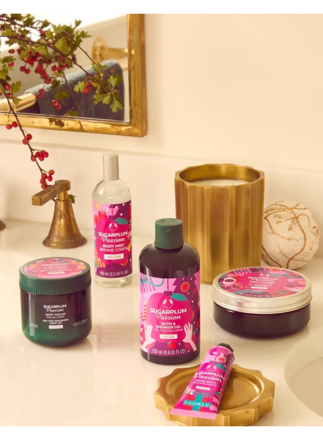 THE BODY SHOP Sugarplum Passion Bath And Shower Gel – Sweet Fruity Cleanser With Gentle Foam, Skin-Softening Formula And Festive Plum Notes (250 Ml) - Image 2