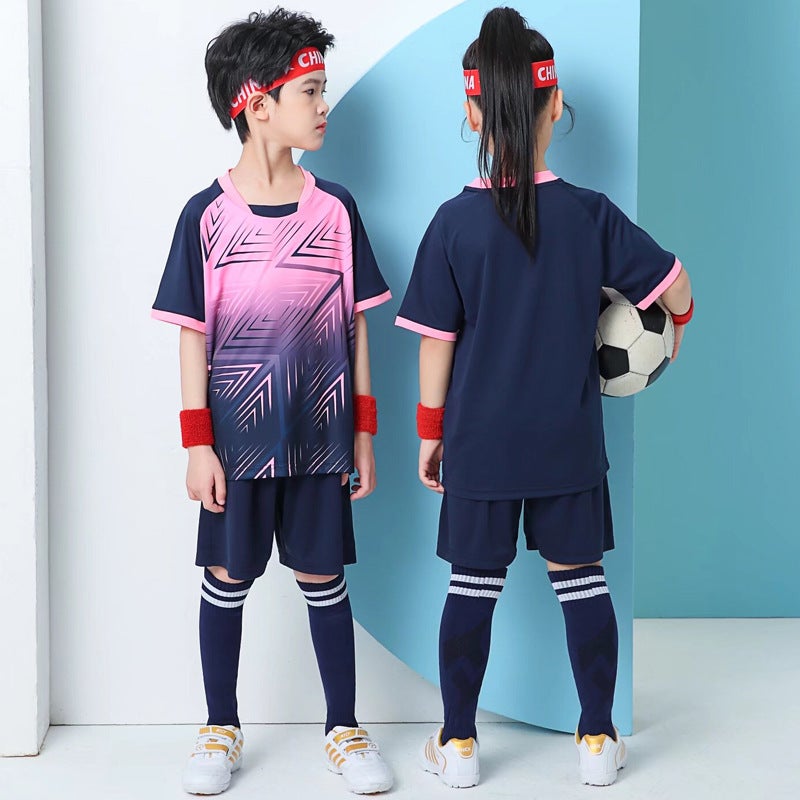 Children''s Football Uniform Set for Boys and Girls, Printed Number Short-Sleeved Sports Jersey, 2026 World Cup Fan Version Jersey - Image 1