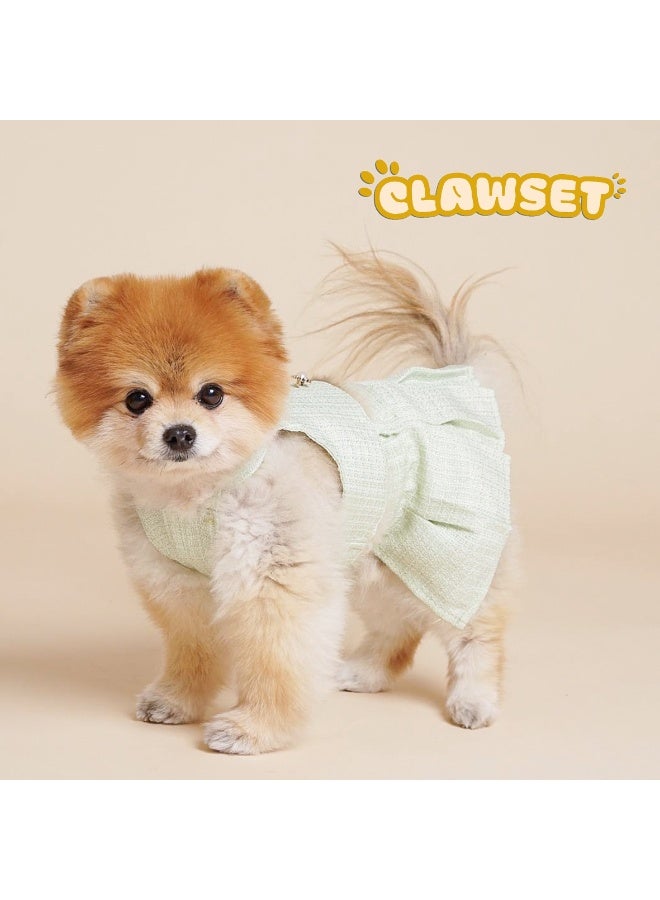 CLAWSET LUZIE DRESS GREEN EXTRA LARGE DOG CLOTHES CAT CLOTHES PET CLOTHES PET APPAREL PET FASHION DOG DRESS EXTRA LARGE SIZE - Image 1