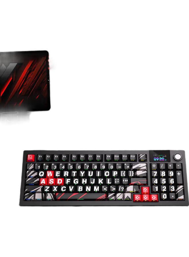 Langtu (Langtu) Lt95 Night Flame Wired/Wireless/Bluetooth Three-Mode Mechanical Keyboard Gasket Structure Rgb Lighting Effects Lcd Color Screen 10000Mah Green Axis - Image 3