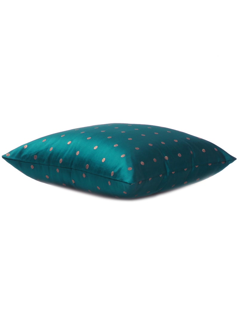 ريارا غطاء وسادة مزخرف باللون الأزرق المرجاني لحديقة أو مكتب أو أريكة أو غرفة معيشة أو أريكة خارجية أو مزرعة (مجموعة من قطعتين مقاس 20 × 20 بوصة)  - Image 3