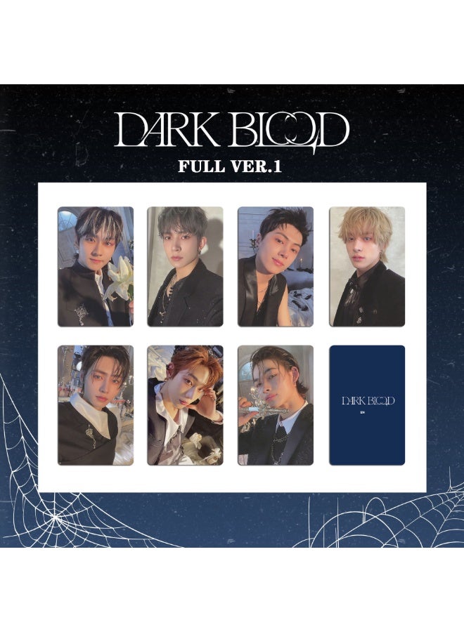 NIBEMINENT 7 Pcs Kpop ENHYPEN DARK Lomo Cards Card For Fans Collection Gifts