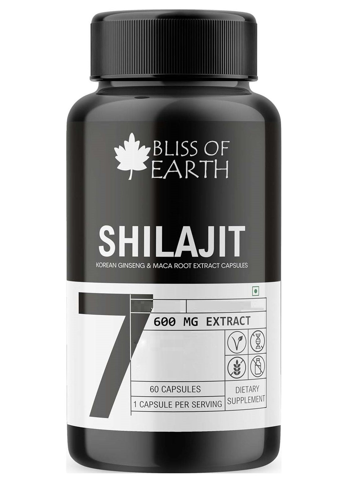 Bliss of Earth Himalayan Shilajit 60 Capsules 