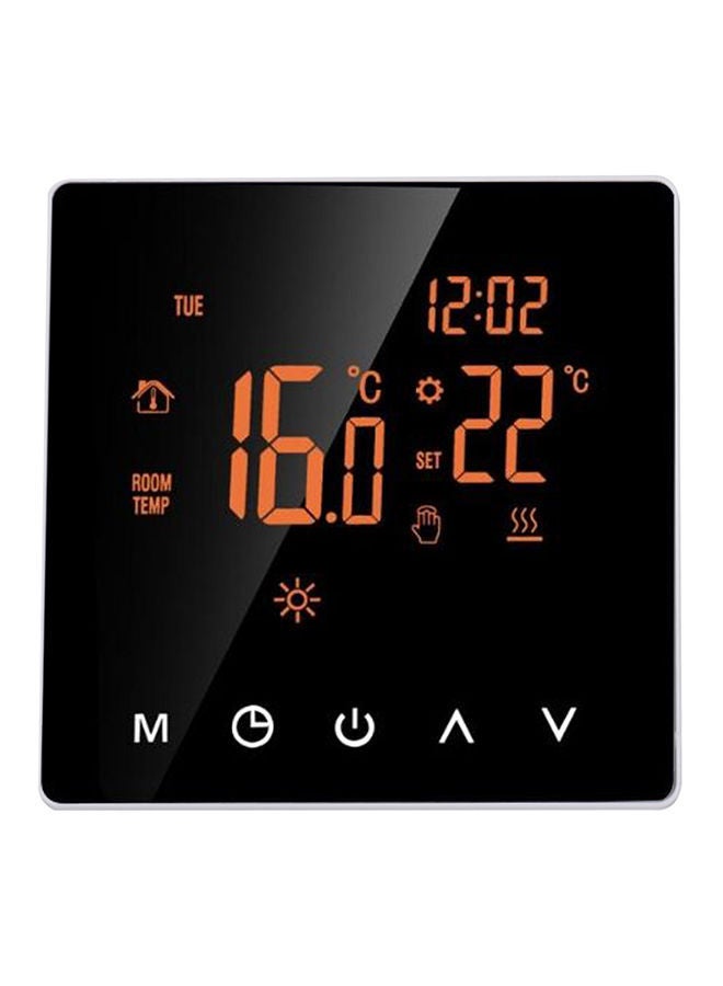 نيبمينينت جهاز التحكم في درجة الحرارة الذكي مزود بشاشة يعمل باللمس مع خاصية نظام برمجة أسبوعي أسود - Image 1