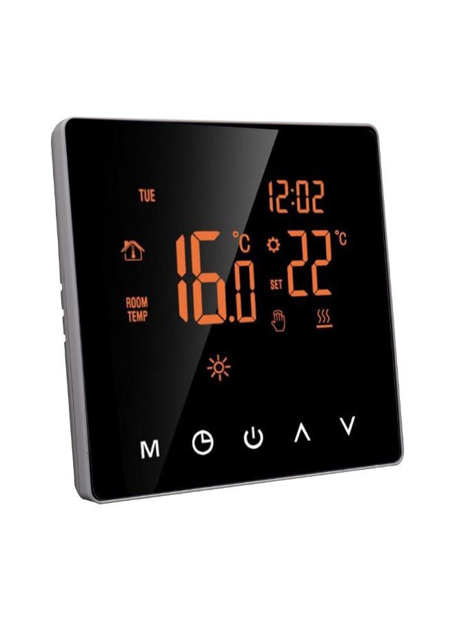 نيبمينينت جهاز التحكم في درجة الحرارة الذكي مزود بشاشة يعمل باللمس مع خاصية نظام برمجة أسبوعي أسود - Image 2